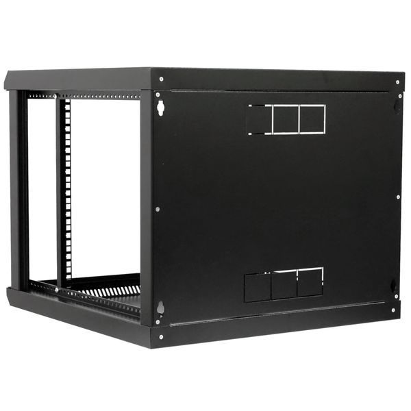 Шафа 19" 9U, 600x500x507мм (ШxГxВ), економ, акрилове скло, чорна UA-MGSW1L95B фото