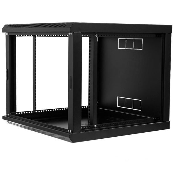 Шафа 19" 9U, 600x500x507мм (ШxГxВ), економ, акрилове скло, чорна UA-MGSW1L95B фото