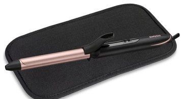 Плойка Babyliss, 37Вт, темп.режимів-6, D -19mm, 160-210С, термо килимок, кварц, кераміка, чорно-рожевий C450E фото