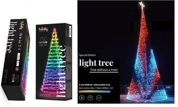 Гірлянда Smart LED Twinkly Light tree RGBW 750 IP44 висота 4м TWP750SPP-BEU фото