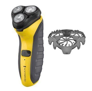 Бритва електр. Remington Virtually Indestructible роторная, 4.8Вт, бритв.головок-3, Ni-Mh, сух., триммер, черно-желтый PR1855 фото