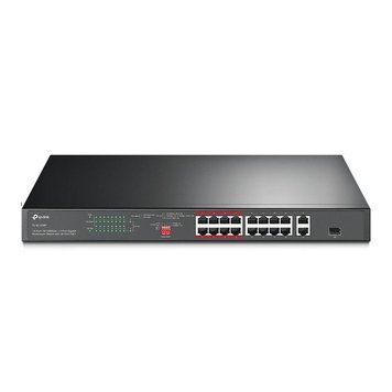 Комутатор TP-LINK TL-SL1218P 16xFE (16xPoE), 2xSFP, 150Вт, Некерований TL-SL1218P фото