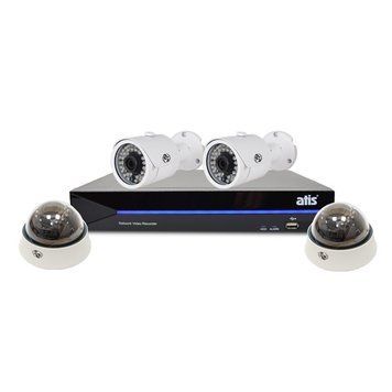 Комплект видеонаблюдения ATIS Starter Kit IP 2ext 2int 111188 фото