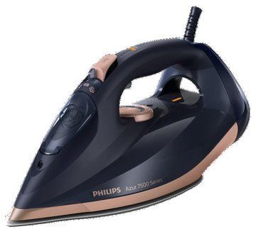 Утюг Philips 7500 Series, 3200Вт, 300мл, паровой удар -260гр, постоянный пар - 50гр, нерж. сталь, синий DST7510/80 фото