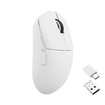 Мышь Lemokey G1 USB-A/USB-C/WL/BT, 8K, білий G1-A2 фото