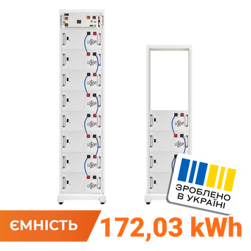 Акумулятор LP LiFePO4 Battery HVM 614,4V 280Ah (172032 Wh) BMS 160А P AB Lrack white (38414) LP38414 фото