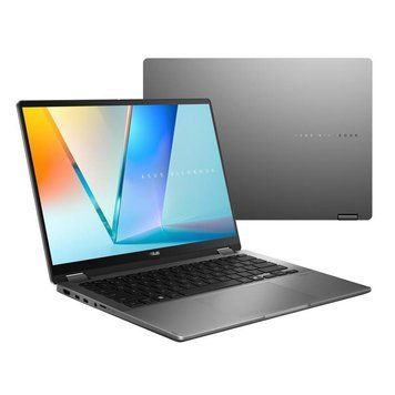 Ноутбук ASUS Vivobook Flip 14 TP3407SA-QL011W 14" WUXGA OLED, Intel Ultra 5 226V, 16GB, F512GB, UMA, Win11, Сірий 90NB14Y1-M000E0 фото