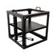 Стойка-кронштейн Cube 19" 9U 550х550х550 мм, усиленная, черная, CMS UA-OFLC955W2.0-BK фото 5