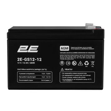 Аккумуляторная батарея 2E GS, 12В, 12А&bull;час, AGM 2E-GS12-12 фото