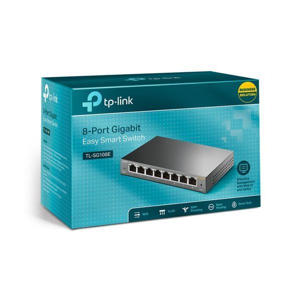 Комутатор TP-Link EasySmart TL-SG108E 8-портовий керований 144837 фото