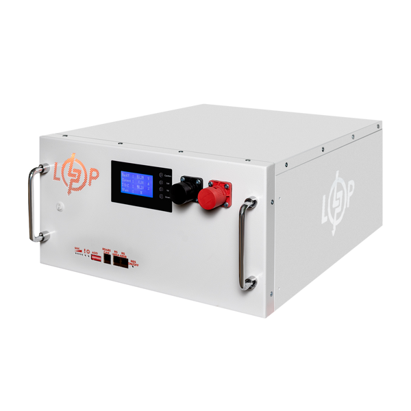 Аккумулятор LP LiFePO4 51,2V - 280 Ah (14336Wh) (BMS SP 200A/100А) RM RS485/CAN LCD WH LP38155 фото