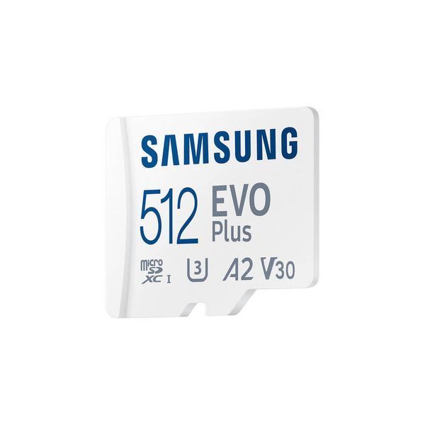 Карта пам'яті Samsung Evo Plus microSDXC 512GB UHS-I U3 V30 A2 + SD адаптер (MB-MC512SA/EU) 303241 фото