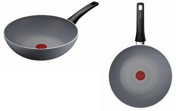 Сковорода ВОК Tefal Halo, 28см, алюміній, бакеліт, сірий C3121953 фото
