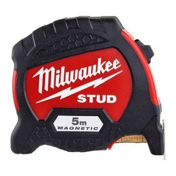 Рулетка Milwaukee STUD, 5мх33мм, з фіксатором змотування, АБС-пластик, магніт 4932471626 фото