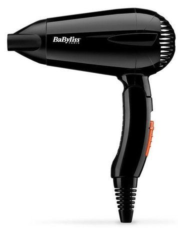Фен Babyliss дорожній Travel Dry, 2000Вт, 2 режими, складне руків'я, чорний 5344E фото