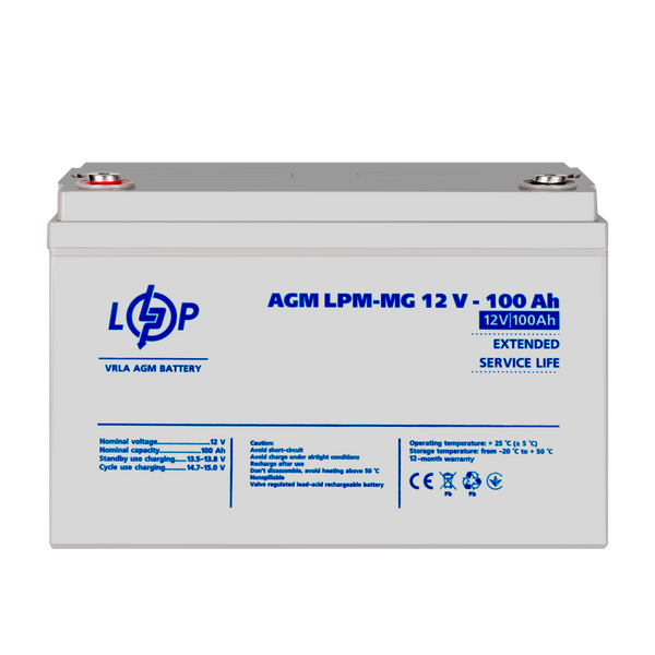 Аккумулятор мультигелевый LPM-MG 12V - 100 Ah LP3877 фото