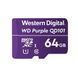 Картка пам'яті Western Digital MICRO SDXC 64GB UHS-I WDD064G1P0C WDC спеціалізована для відеоспостереження 115577 фото 1