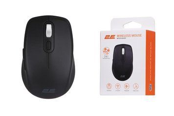 Мышь 2E MF225 Silent, WL/BT, чёрный 2E-MF225WBK фото
