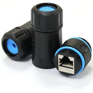 Водонепроницаемый соединитель IP68, RJ45-RJ45, STP, кат. 6, LW LW-WPKJ-001-CAT6 фото
