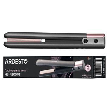 Випрямляч Ardesto Pink Touch, 50Вт, 160-200C, акумуляторний, кераміка, USB-C > USB-A, сірий+рожевий HS-R300PT фото