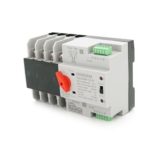Автомат ввода резерва (АВР) четырехполюсный OSGQ8-125/4P, 230V/125A на DIN-рейку для генераторов OSGQ8-125/4P фото