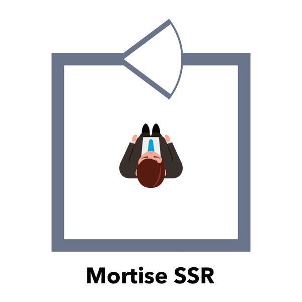 Ригельний замок ATIS Lock Mortise SS-R врізний для системи контролю доступу 118661 фото