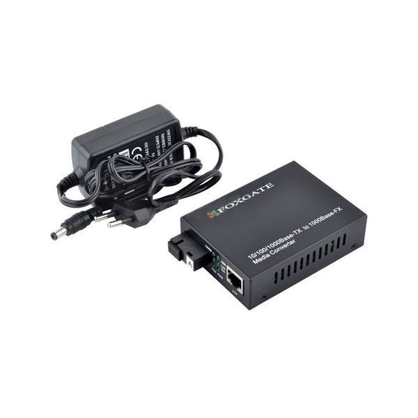Медіаконвертер FoxGate EC-Q-1G-1SM-1310nm-20 км 243378 фото