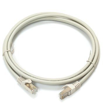 Патч-корд S/FTP, 2 м, кат. 6А, серый, LW PC005-C6A-200 фото