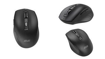 Мышь 2E MF250 Silent, WL, чёрный 2E-MF250WBK фото