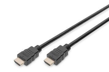 Кабель DIGITUS HDMI (M/M), High speed/Ethernet, 1м, чорний AK-330107-010-S фото