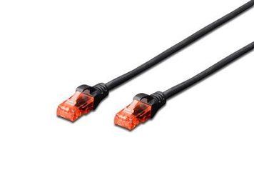 Патч-корд DIGITUS CAT 6 UTP, 3м, AWG 26/7, Cu, LSZH, черный DK-1617-030/BL фото