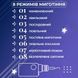 Гірлянда штора 3х0,7 м Зірки на 108 LED лампочок світлодіодна 6 великих та 6 маленьких зірок 9В 8 режимів Білий 1733055W 1961086555 фото 6