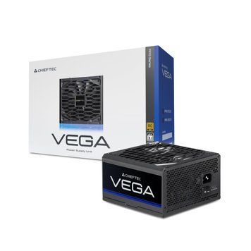 Блок живлення CHIEFTEC Vega (850W), >90%, 80+ Gold, 135мм FDB, 1xMB 24pin(20+4), 2xCPU 8pin(4+4), 3xMolex, 6xSATA, 4xPCIe 8pin(6+2), 1xPCIe GEN5 16pin PPG-850-S фото