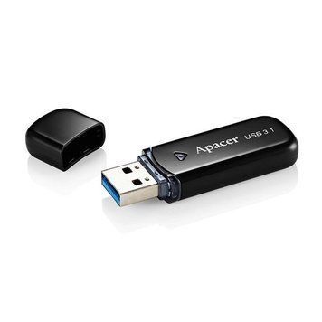 Накопичувач Apacer 128GB USB 3.2 Type-A AH355 Чорний AP128GAH355B-1 фото