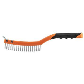 Щітка дротяна Neo Tools пряма, 3х19 рядів, прямий дріт 0.3мм, 345мм, двокомпонентне руків'я 39-052 фото