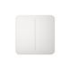 Бесконтактный выключатель Ajax Smart LightSwitch 2-gang Jeweller White S-16251 фото 1