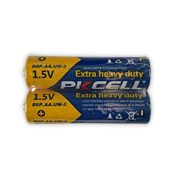 Батарейка PKCELL Extra Heavy Duty AA R6P 1.5V, 2шт./плівка 255448 фото