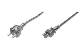 Кабель питания DIGITUS Schuko CEE 7/7 (Typ-F) - C5 M/F, 1.2м, черный AK-440115-012-S фото