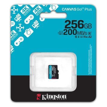 Карта пам'яті Kingston microSD 256GB C10 UHS-I U3 A2 V30 R200/W160MB/s SDCG4/256GBSP фото