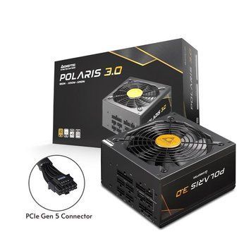 Блок живлення CHIEFTEC Polaris 3.0 (1250W), >90%, 80+ Gold, 135мм FDB, 1xMB 24pin(20+4), 2xCPU 8pin(4+4), 4xMolex, 12xSATA, 4xPCIe 8pin(6+2), 1xPCIe GEN5 16pin, Fully Modular PPS-1250FC-A3 фото