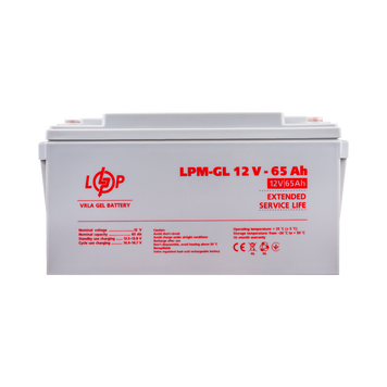 Аккумулятор гелевый LPM-GL 12V - 65 Ah LP3869 фото