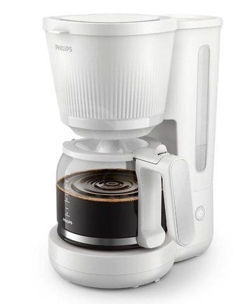 Кавоварка Philips крапельна 3000 Series, 1.38л, мелена, підтримка температури, білий HD7411/00 фото