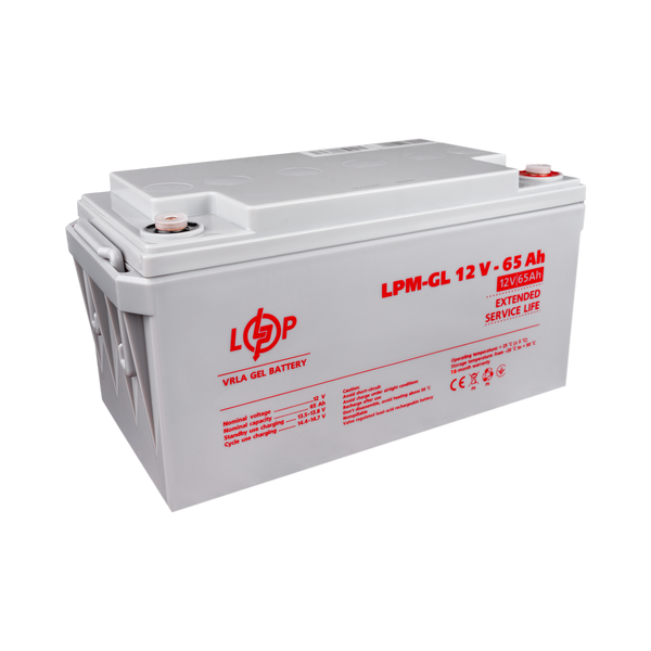 Аккумулятор гелевый LPM-GL 12V - 65 Ah LP3869 фото