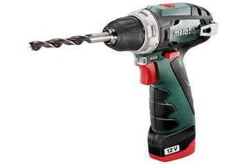 Шурупокрут-дриль акумуляторний Metabo PowerMaxx BS BASIC 12В 2х2А·год 17·34Нм 0-360·0-1400об·хв 0.8кг 600984500 фото