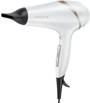 Фен Remington HydraLuxe, 2300Вт, 3 режими, дифузор, іоніз-я, хол. обдув, білий AC8901 фото