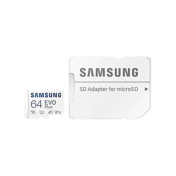 Карта пам'яті Samsung Evo Plus microSDXC 64GB UHS-I U1 V10 A1 + SD адаптер (MB-MC64SA/EU) 301704 фото