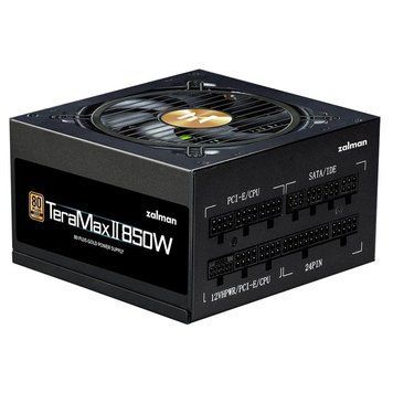 Блок живлення Zalman Teramax 2 (850W), >90%, 80+ Gold, 120мм, 1xMB 28pin (18+10), 2xCPU 8pin(4+4), 3xMolex, 12xSATA, 4xPCIe 8pin(6+2), 1xPCIe GEN5 16pin, Fully ZM850-TMX2 фото