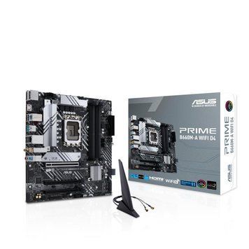 Материнcька плата ASUS PRIME B660M-A WIFI D4 s1700 B660 4xDDR4 M.2 HDMI DP Wi-Fi BT mATX 90MB1AE0-M1EAY0 фото