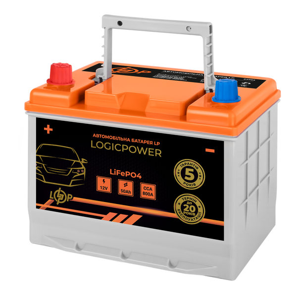 Автомобильный аккумулятор литиевый LP LiFePO4 12V - 50 Ah (+ слева) BMS 800А LP24764 фото