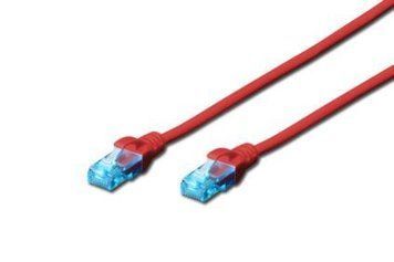 Патч-корд DIGITUS CAT 5e UTP, 2м, AWG 26/7, CCA, PVC, красный DK-1512-020/R фото